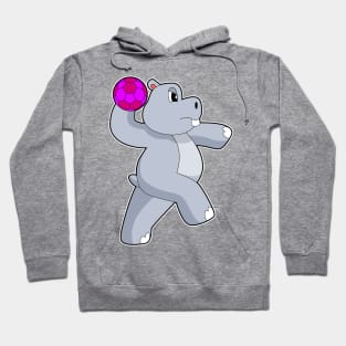 Hippo Handball player Handball Hoodie